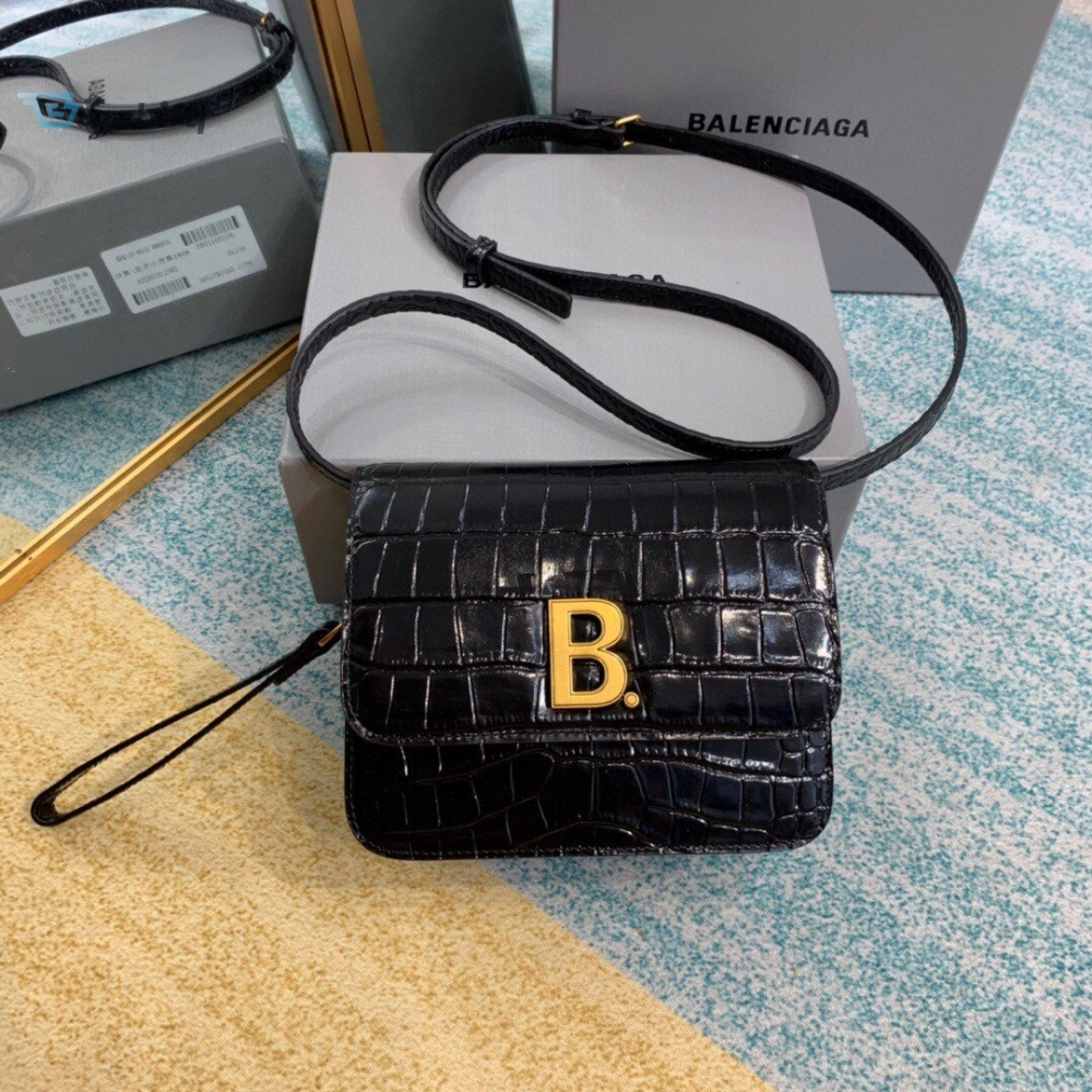 Balenciaga Bolso Bandolera B In Black For Women Womens Bags 7In18cm