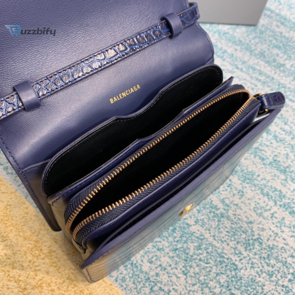 Balenciaga Bolso Bandolera B In Dark Blue For Women Womens Bags 7In18cm