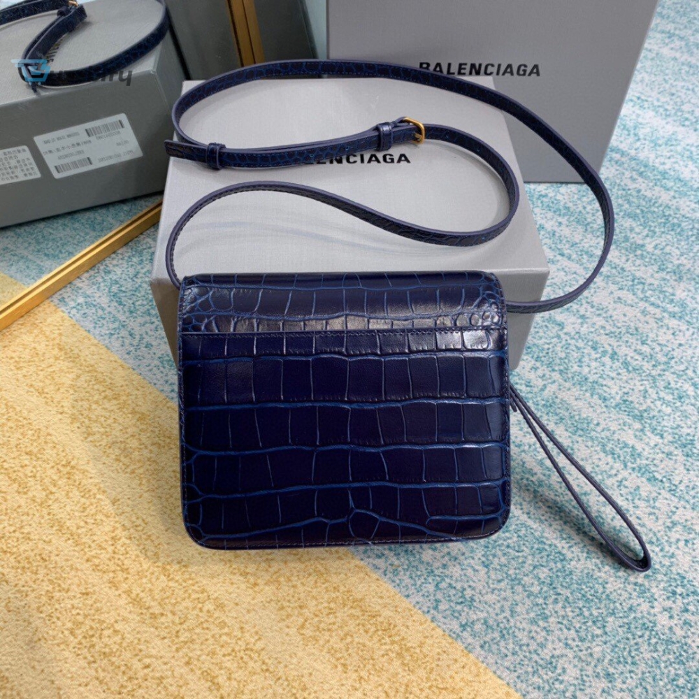 Balenciaga Bolso Bandolera B In Dark Blue For Women Womens Bags 7In18cm