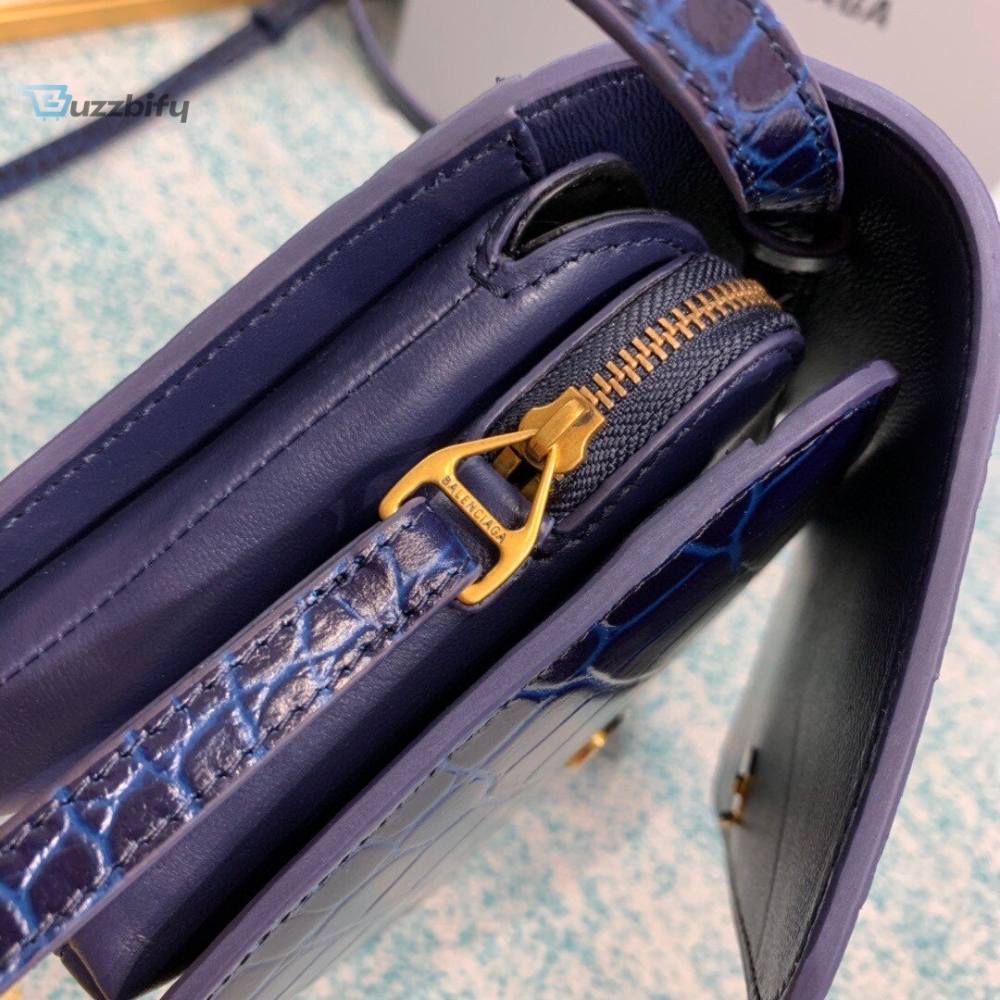 Balenciaga Bolso Bandolera B In Dark Blue For Women Womens Bags 7In18cm