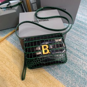 Balenciaga Bolso Bandolera B In Dark Green For Women Womens Bags 7In18cm