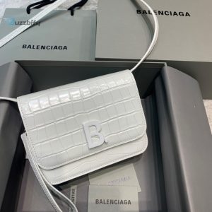 Balenciaga Bolso Bandolera B In White For Women Womens Bags 7In18cm