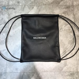 Balenciaga Everyday Drawstring Backpack In Black For Women Womens Bags 18.5In47cm
