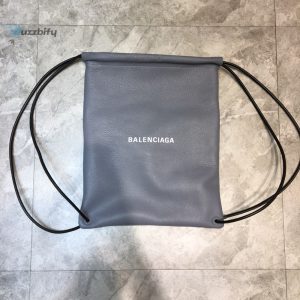 Balenciaga Everyday Drawstring Backpack In Grey For Women Womens Bags 18.5In47cm