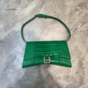 Balenciaga Hourglass Handbag In Green For Women Womens Bags 9.8In25cm