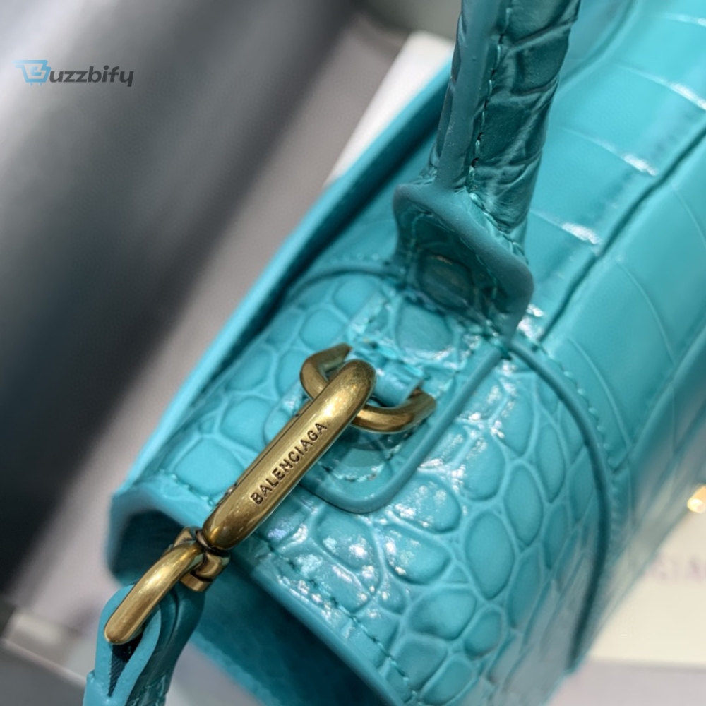 Balenciaga Hourglass Small Handbag In Blue For Women Womens Bags 9In23cm