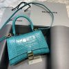 Balenciaga Hourglass Small Handbag In Blue For Women Womens Bags 9In23cm