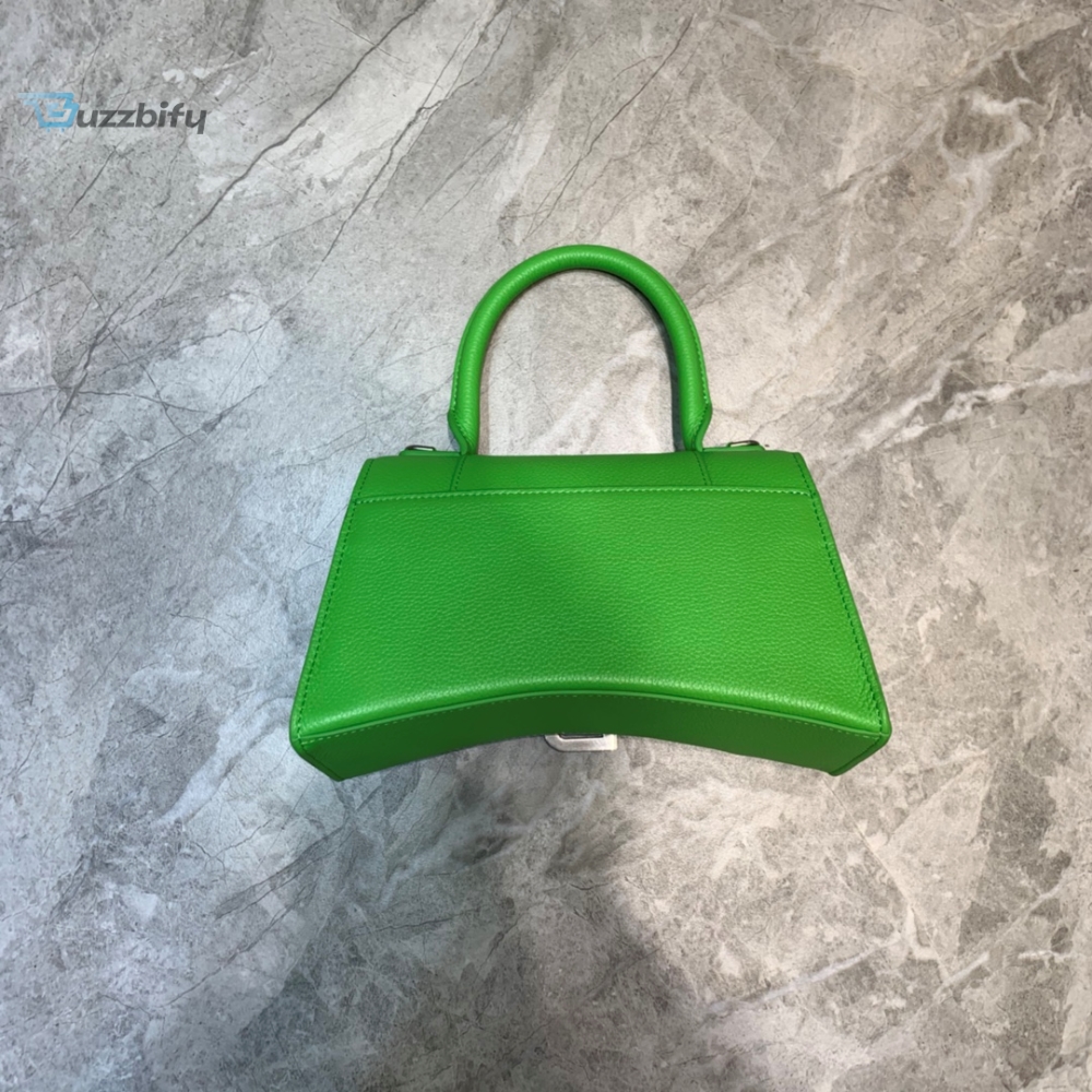 Balenciaga Hourglass Small Handbag In Green For Women Womens Bags 9In23cm