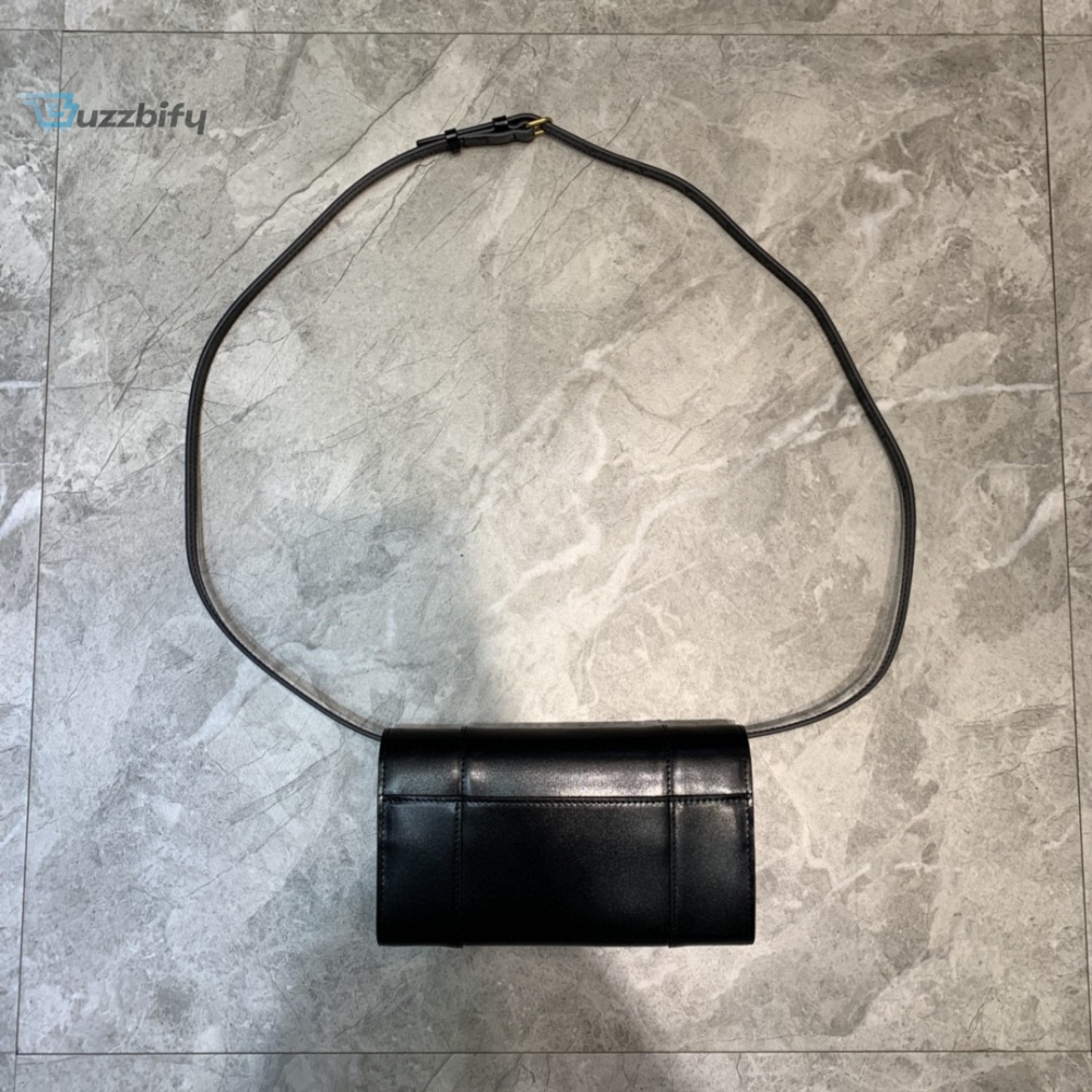 Balenciaga Hourglass Wallet Bag In Black For Women Womens Bags 8In20cm