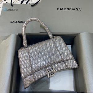 Balenciaga Hourglass Xs Handbag In Grey For Women Womens Bags 7.4In19cm 59283328D0y1272