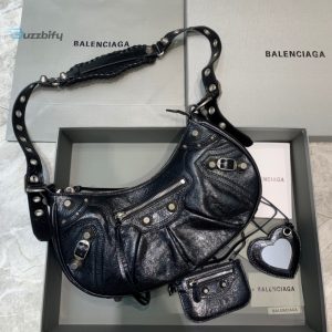 Balenciaga Le Cagole Xs Shoulder Bag In Black For Women Womens Bags 13In33cm