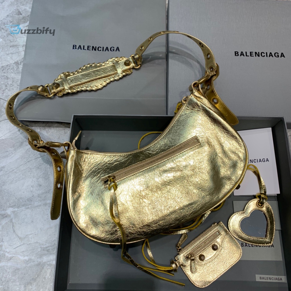 Balenciaga Le Cagole Xs Shoulder Bag In Gold For Women Womens Bags 13In33cm