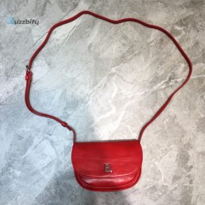 Balenciaga Leader Soft Round Cross Bag In Red For Women Womens Bags 6.3In16cm