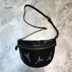 Balenciaga Souvenir Xs Belt Bag In Black For Women Womens Bags 9.5In24cm