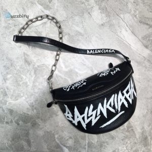 Balenciaga Souvenir Xs Belt Bag In Black For Women Womens Bags 9.5In24cm