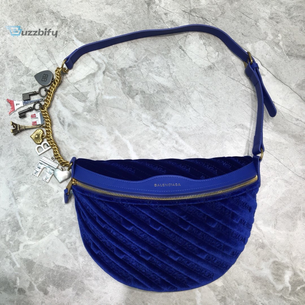 Balenciaga Souvenir Xxs Belt Bag In Blue For Women Womens Bags 11.8In30cm