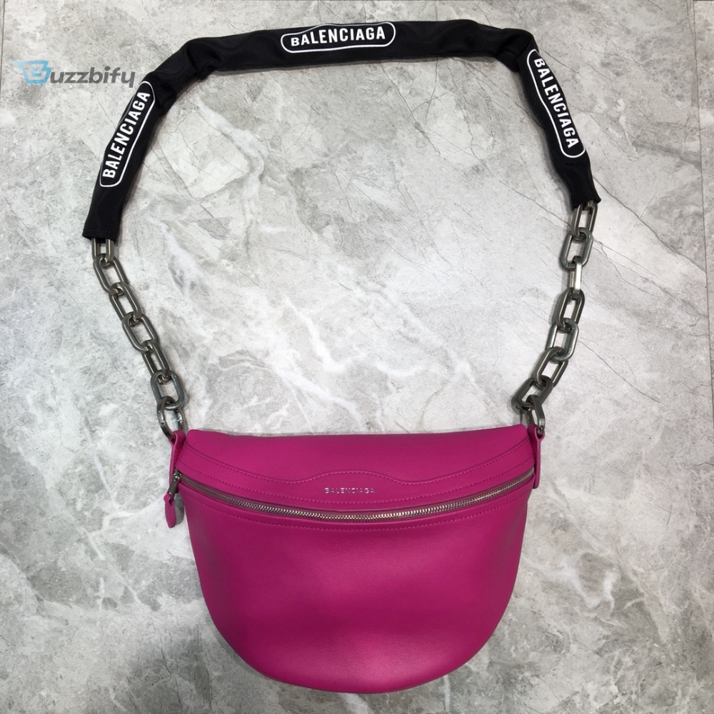 Balenciaga Souvenir Xxs Belt Bag In Dark Pink For Women Womens Bags 11.8In30cm