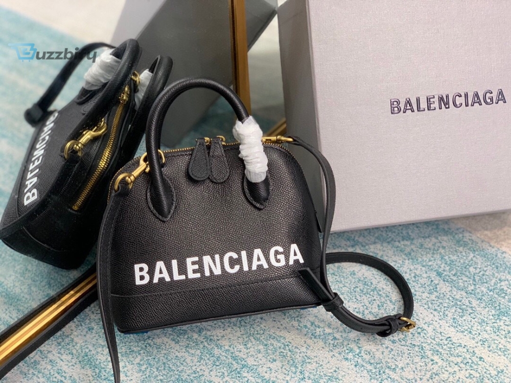 Balenciaga Ville Handbag In Black For Women Womens Bags 7In18cm