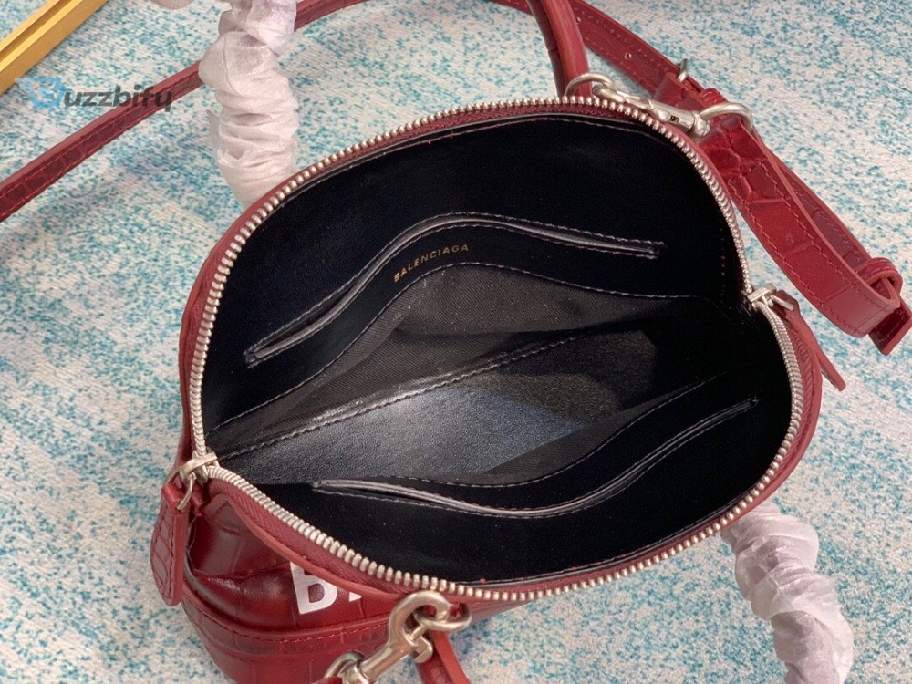 Balenciaga Ville Mini Handbag In Dark Red For Women Womens Bags 7In18cm