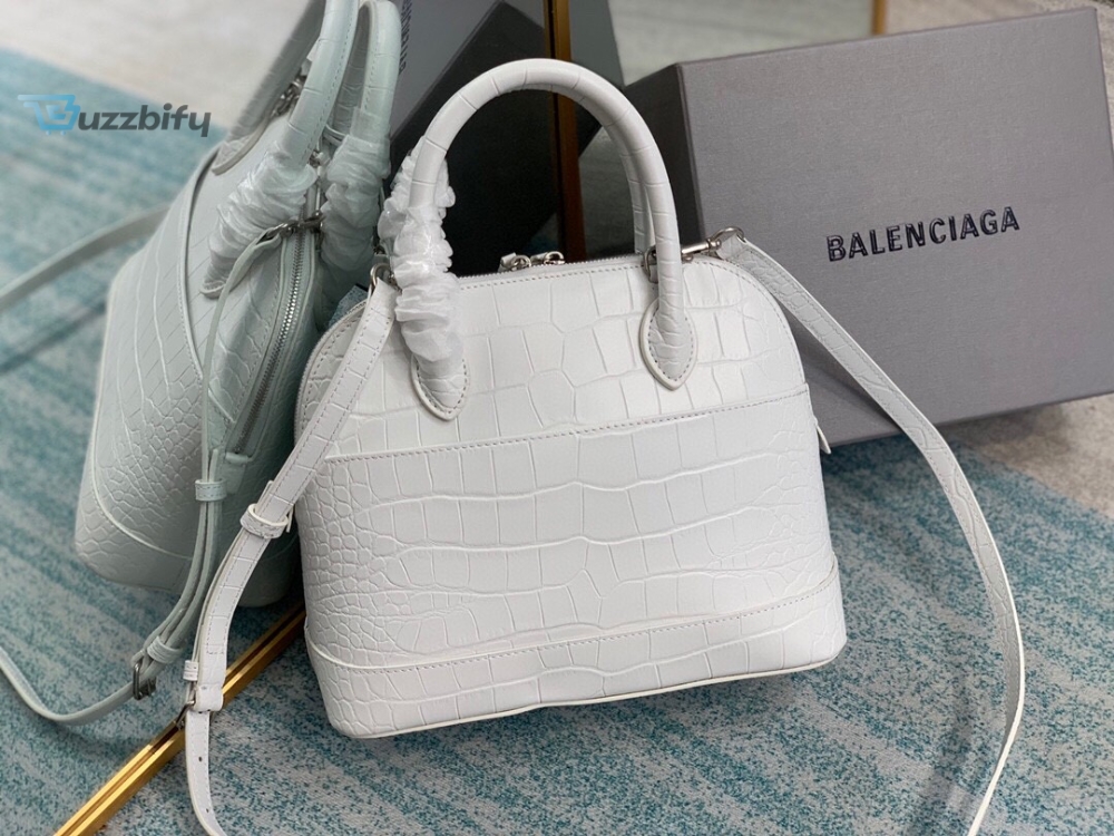 Balenciaga Ville Small Handbag In White For Women Womens Bags 10.2In26cm