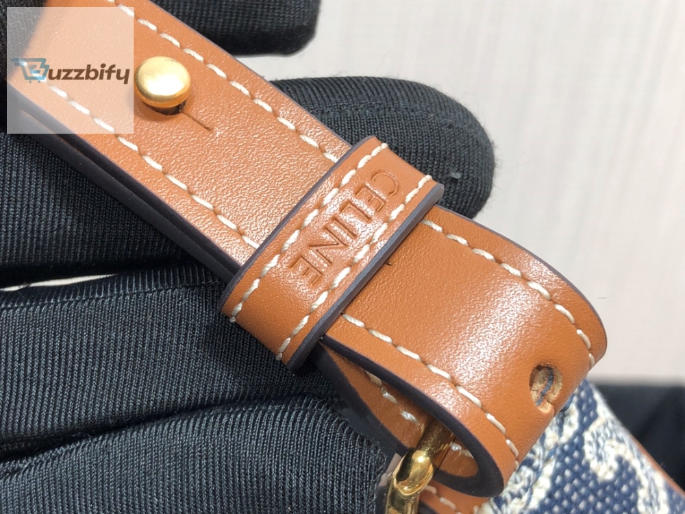 Celine Ava Bag In Triomphe Canvas Denim For Women 9In23cm