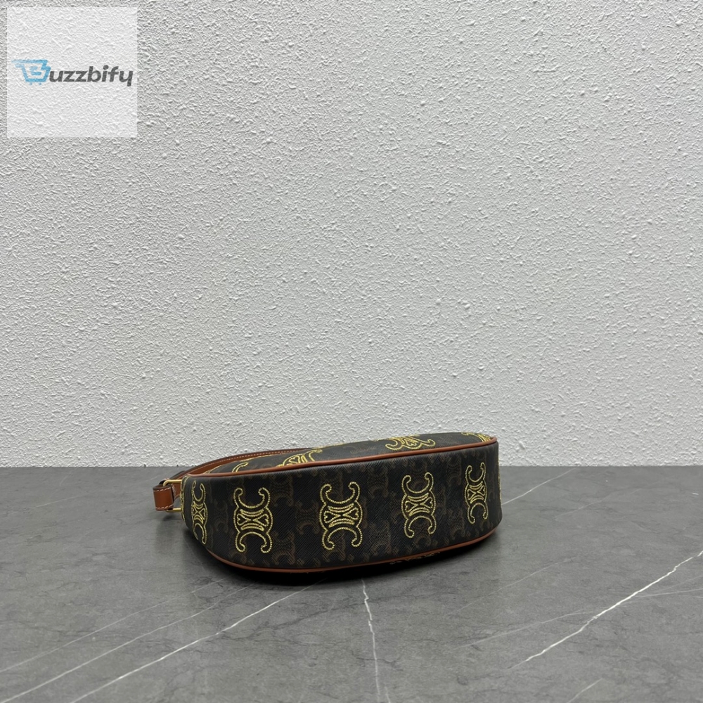 Celine Ava Bag In Triomphe Canvas Xl Brown For Women 9In23.5Cm