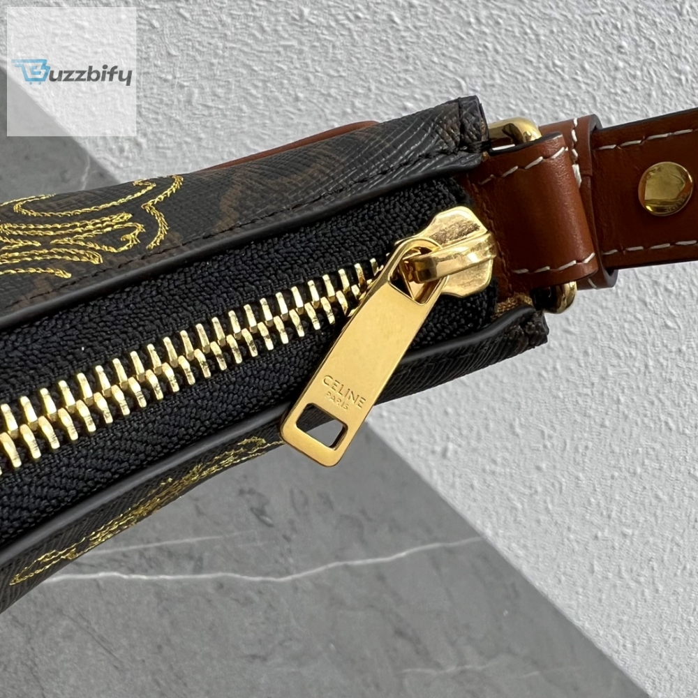 Celine Ava Bag In Triomphe Canvas Xl Brown For Women 9In23.5Cm