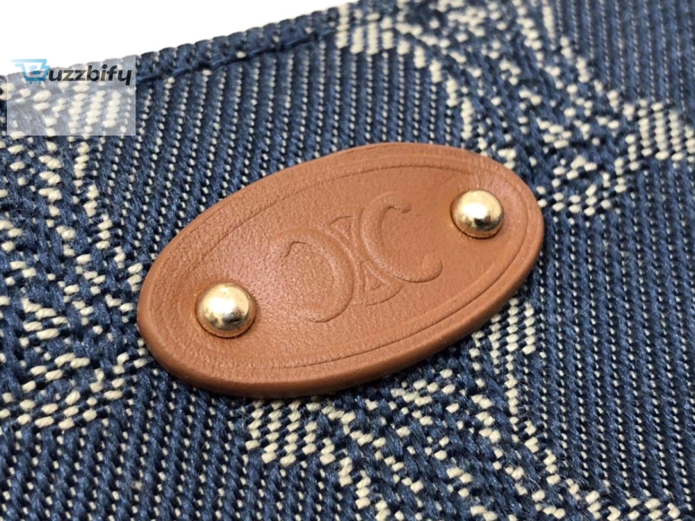 Celine Ava Bag In Triomphe Canvas Xl Denim For Women 9In23cm