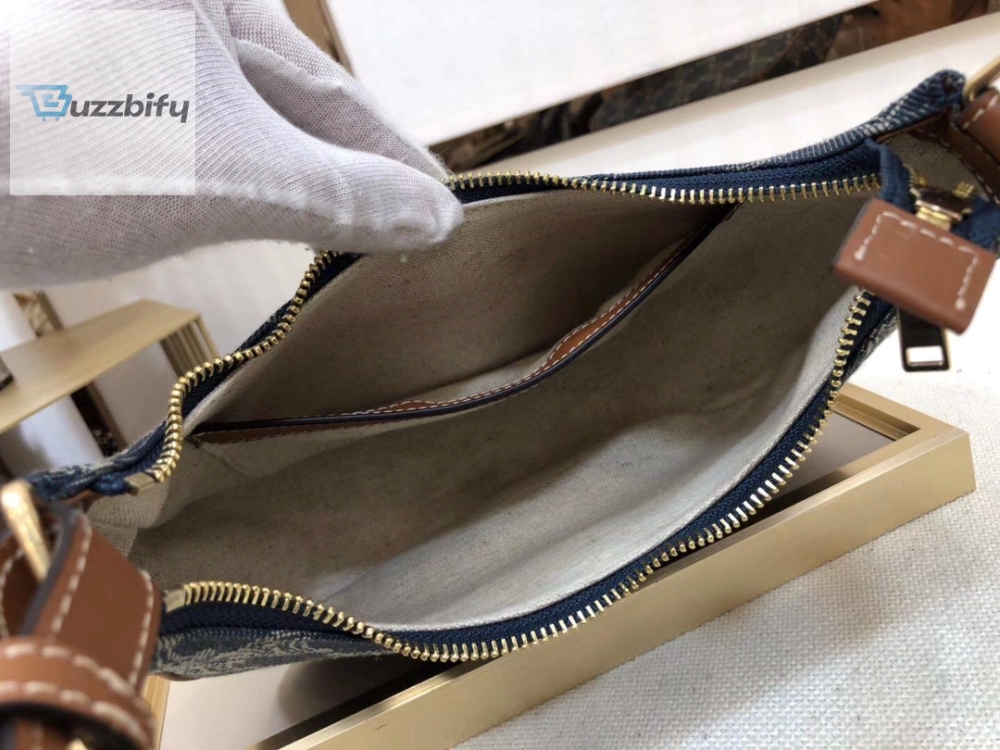 Celine Ava Bag In Triomphe Canvas Xl Denim For Women 9In23cm