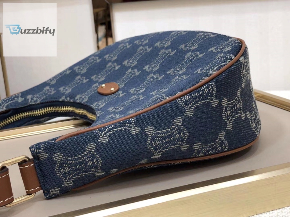 Celine Ava Bag In Triomphe Canvas Xl Denim For Women 9In23cm