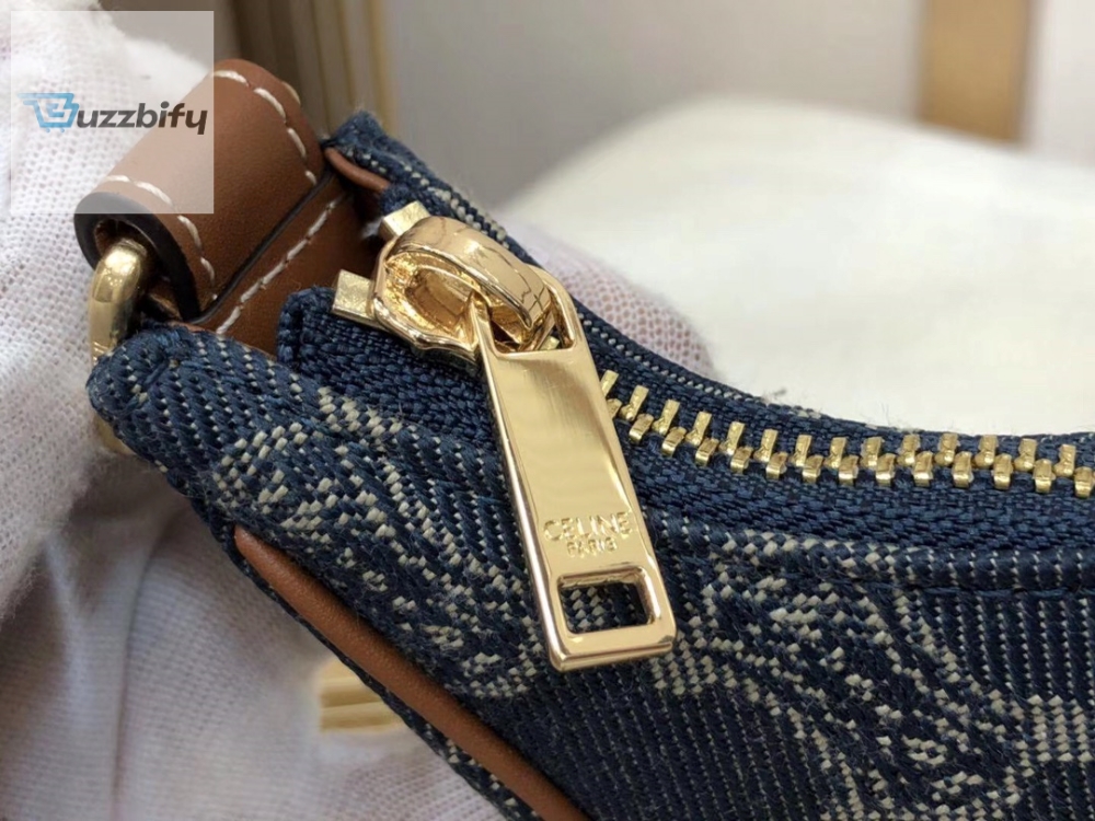 Celine Ava Bag In Triomphe Canvas Xl Denim For Women 9In23cm