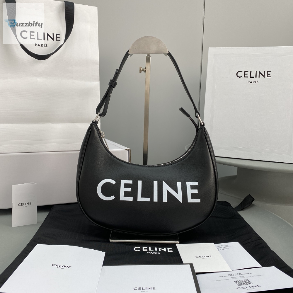 Celine Ava Bag With Celine Print Black For Women 9In23.5Cm