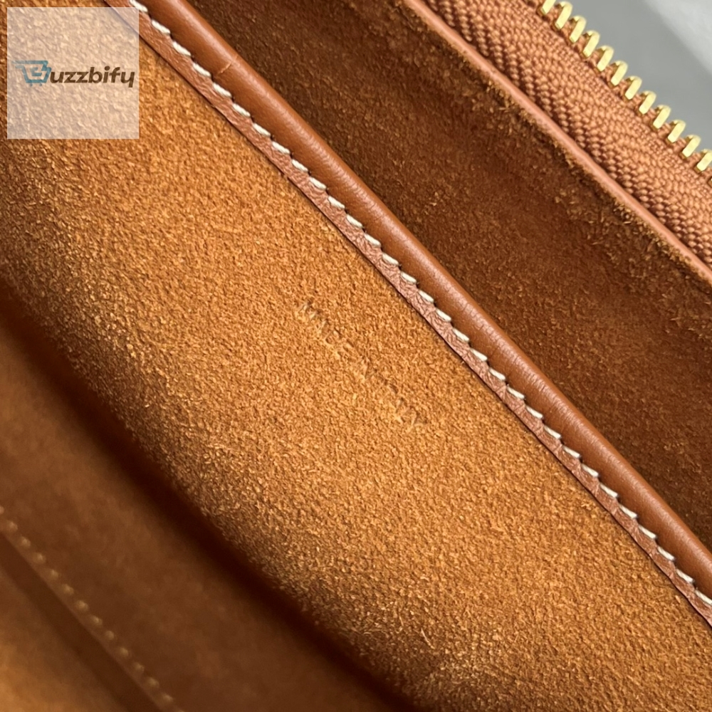 Celine Ava Bag With Triomphe Embroidery Tan For Women 9In23cm 193953Efs.04Lu