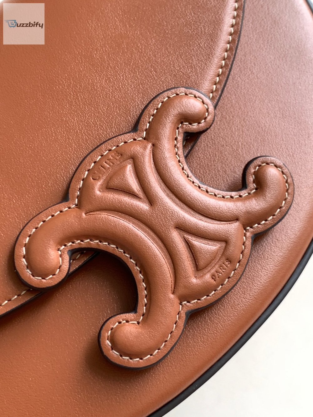 Celine Besace Cuir Triomphe Bag Brown For Women 9In23cm 111233Du3.04Lu