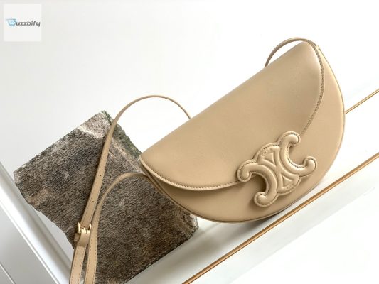 Celine Besace Cuir Triomphe Bag Nude For Women 9In23cm 111233Du3.03Nd