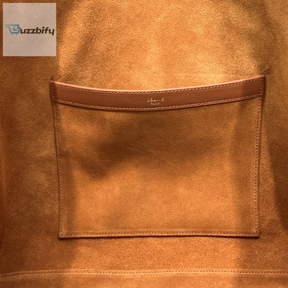 Celine Cabas Drawstring Cuir Triomphe Tan For Women 17In44cm 199973Du3.04Lu