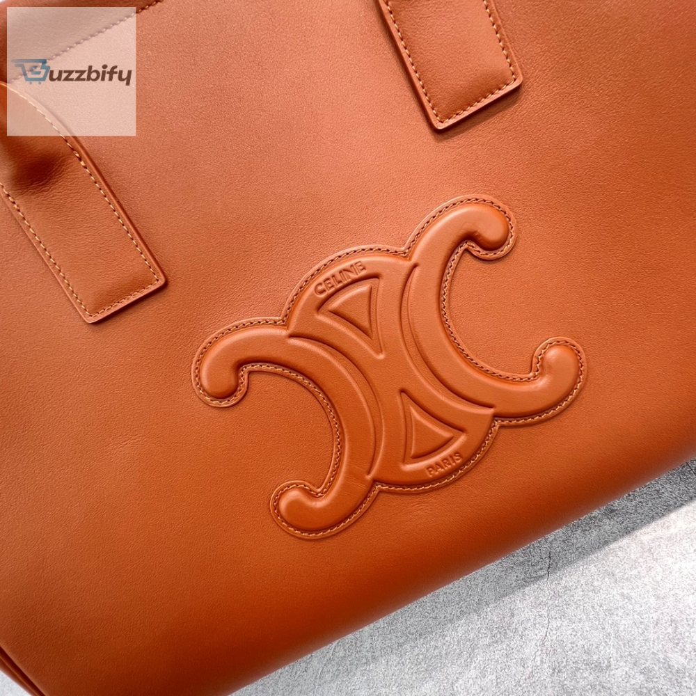 Celine Cabas Drawstring Cuir Triomphe Tan For Women 17In44cm 199973Du3.04Lu