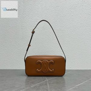 Celine Camera Shoulder Bag Cuir Triomphe Brown For Women 10In26cm 199183Du3.04Lu