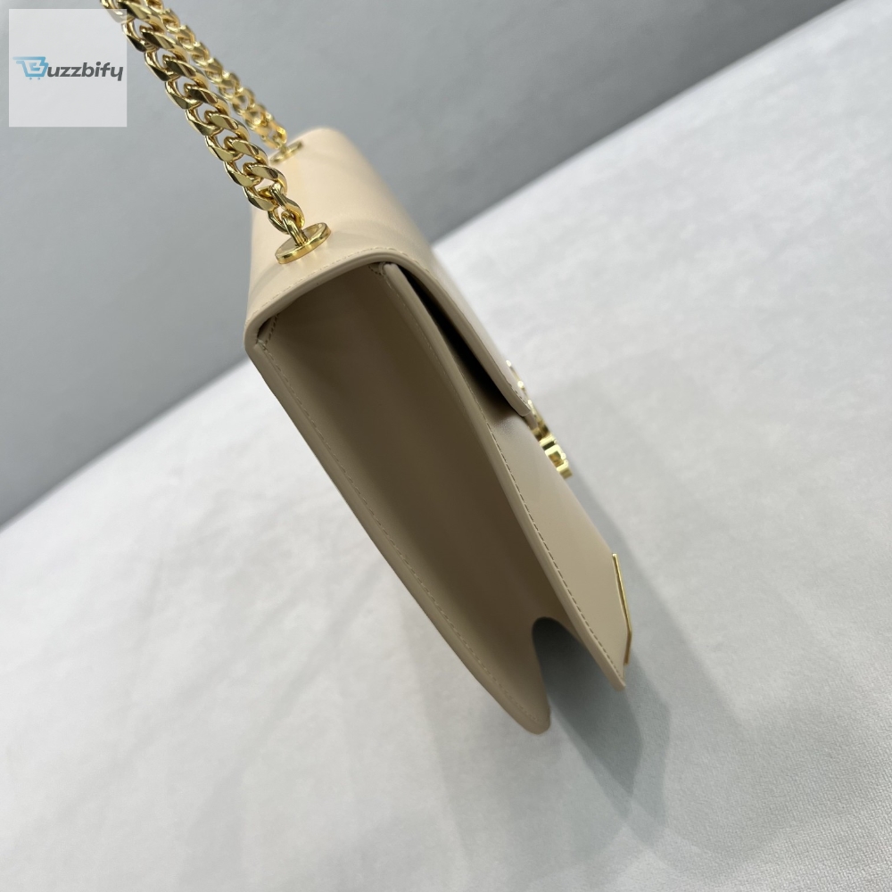 Celine Chain Besace Triomphe Beige For Women 10In24.5Cm