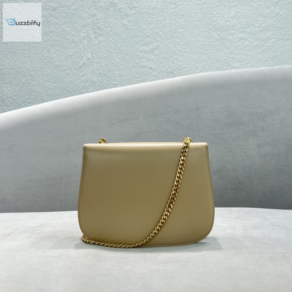 Celine Chain Besace Triomphe Beige For Women 10In24.5Cm