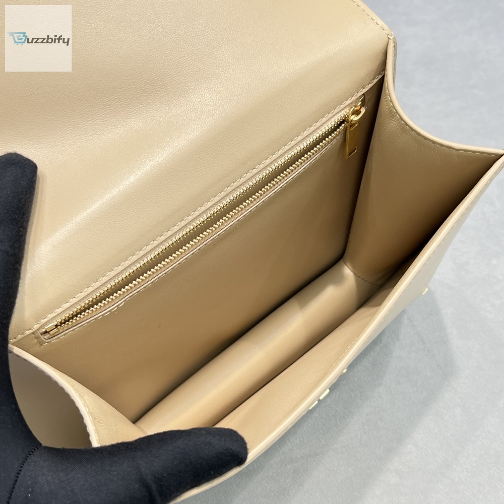 Celine Chain Besace Triomphe Beige For Women 10In24.5Cm