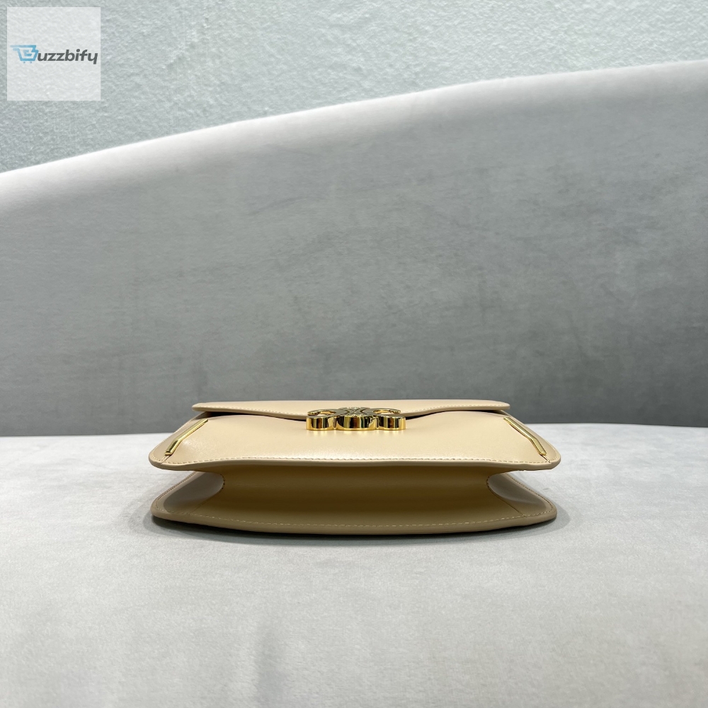 Celine Chain Besace Triomphe Beige For Women 10In24.5Cm