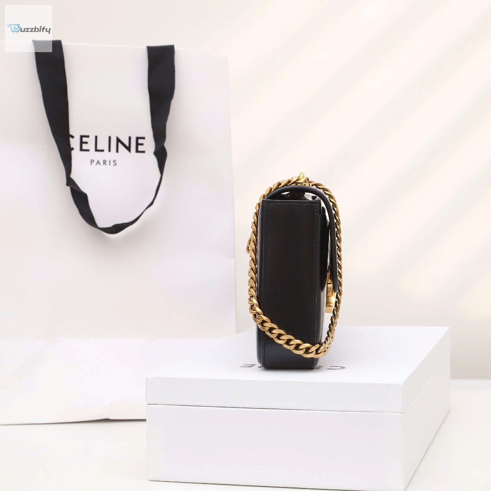 Celine Chain Shoulder Bag Black For Women 13In33cm