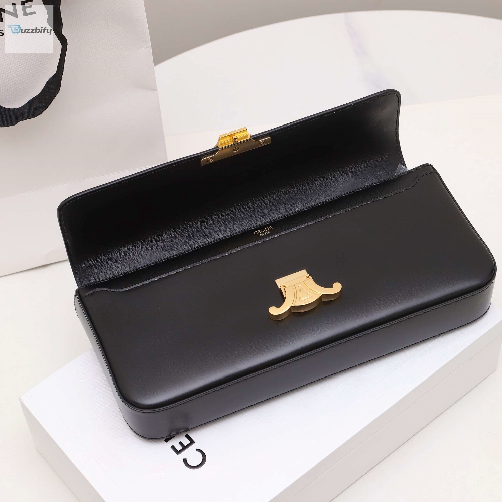 Celine Chain Shoulder Bag Black For Women 13In33cm