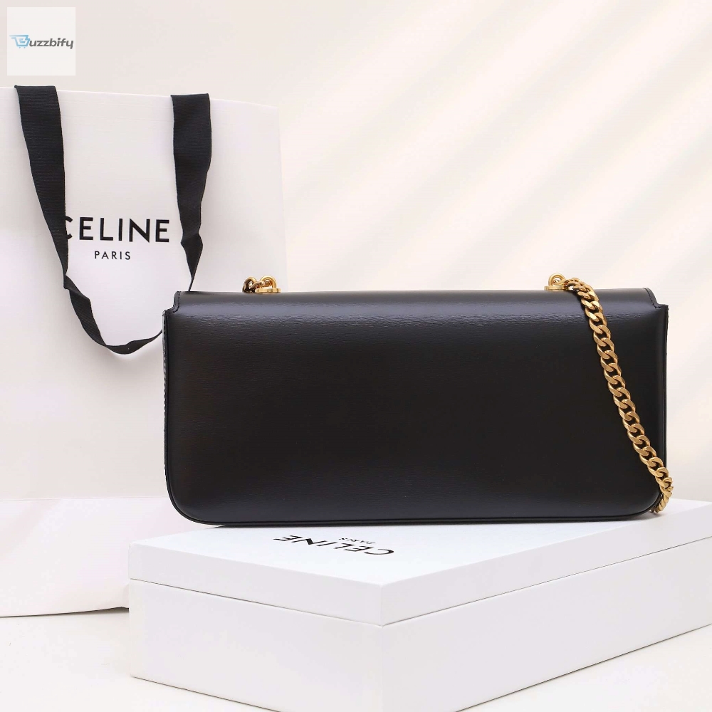 Celine Chain Shoulder Bag Black For Women 13In33cm