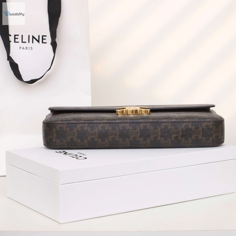 Celine Chain Shoulder Bag Brown For Women 13In33cm