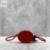 Celine Crossbody Oval Purse Cuir Triomphe Red For Women 6In16cm