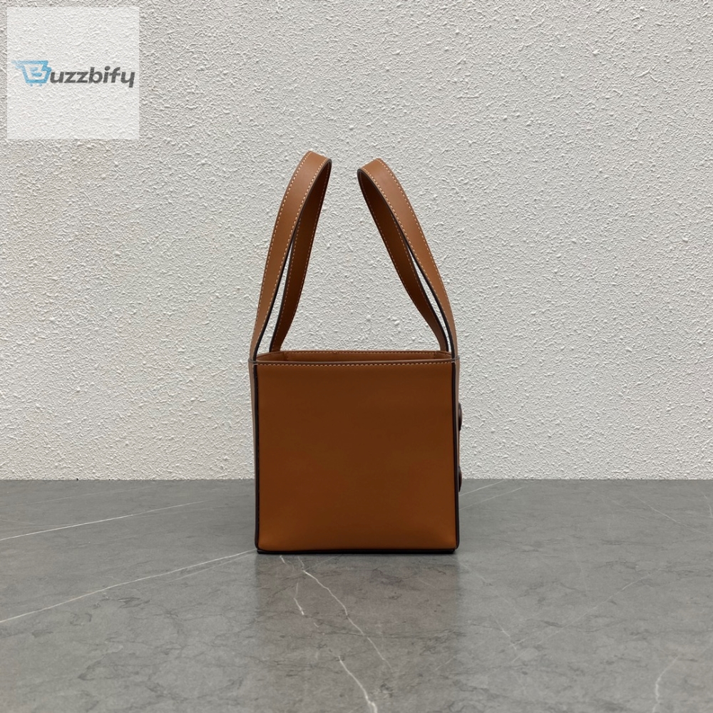 Celine Cube Bag Cuir Triomphe Square Tan For Women 6In15cm