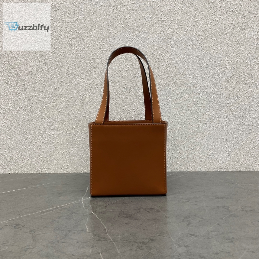 Celine Cube Bag Cuir Triomphe Square Tan For Women 6In15cm