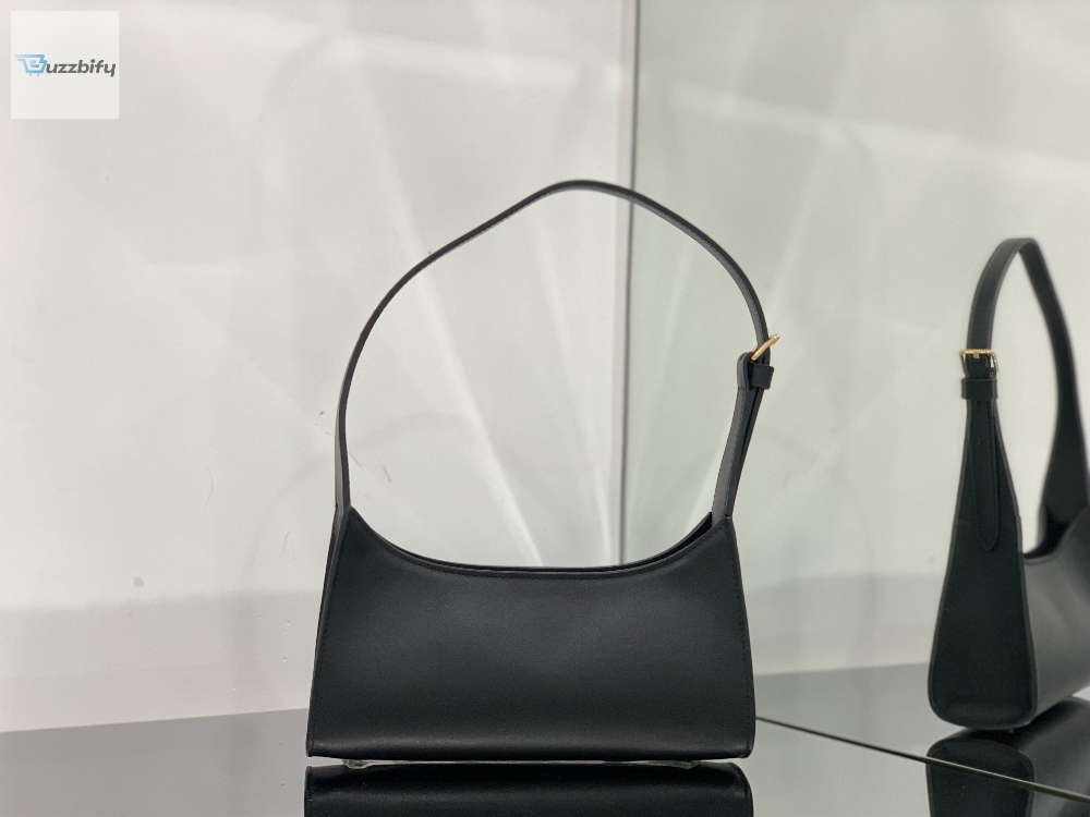 Celine Cuir Triomphe Bag Black For Women 9In24cm